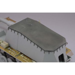 画像2: RoyalModel[RM645]1/35 WWII ドイツ軍 VK3001(H) 12.8cm自走砲 シュトゥラー・エミール 戦闘室キャンバスカバー 砲口カバー付き (2)
