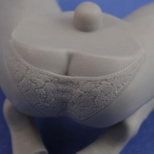 画像5: RoyalModel[RM846]1/24 聖夜を彩るのサンタ姿のピンナップガール(75mm) (5)