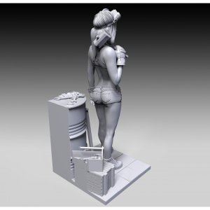 画像4: RoyalModel[RM858]1/24 ガレージガール(75mm) (4)