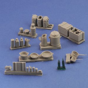 画像2: RoyalModel[RM875]1/35 WWII ドイツフィールドキッチン(野戦炊事)用具セット (2)