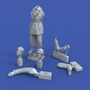 画像2: RoyalModel[RM939]1/35 WWII イタリア セモベンテM40 75-18自走砲戦車兵 (2)