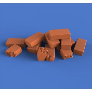 画像1: RoyalModel[RM945]1/35 ジオラマアクセサリー 耐火レンガ No.1 (1)