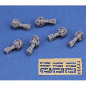 画像3: RoyalModel[RM952]1/35 現用 アメリカ軍戦車兵“ベトナム戦争”ヘッドセット(6個入) (3)