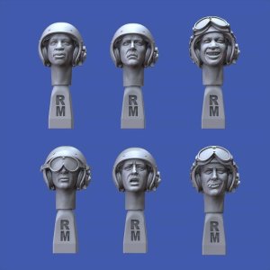 画像2: RoyalModel[RM952]1/35 現用 アメリカ軍戦車兵“ベトナム戦争”ヘッドセット(6個入) (2)