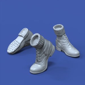 画像2: RoyalModel[RM995]1/35 WWII ドイツ・アフリカ軍団用アンクルブーツ アソートセット(12個入) (2)