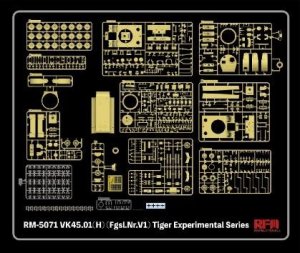 画像2: ライフィールドモデル[RFM5071]1/35 VK45.01(H) (Fgsl.Nr.V1) ティーガーI ヘンシェル試作型 (2)
