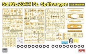 画像2: ライフィールドモデル[RFM5118]1/35 Sd.Kfz.234/4 重装甲車w/フルインテリア (2)