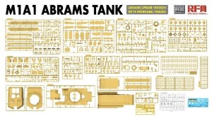 画像2: ライフィールドモデル[RFM5120]1/35 M1A1 エイブラムス ウクライナ軍アップデート版w/可動式履帯 (2)