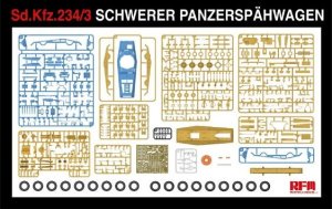 画像2: ライフィールドモデル[RFM5134]1/35 Sd.Kfz.234/3 シュツンメル7.5cm砲搭載 8輪重装甲偵察車 (2)