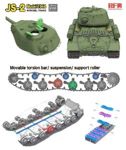 画像4: ライフィールドモデル[RFM5160]1/35 JS-2 1944年型w/可動式履帯 (4)