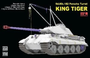 画像11: ライフィールドモデル[RFM5165]1/35 Sd.Kfz.182 キングタイガー"ポルシェ砲塔"w/2t簡易クレーン &連結組立可動式履帯 (フルインテリア) (11)