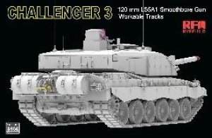 画像5: ライフィールドモデル[RFM5166]1/35 チャレンジャー3w/連結組立可動式履帯 (5)