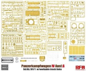 画像4: ライフィールドモデル[RFM5053]1/35 IV号戦車 G型 w/連結組立可動式履帯  (インテリア無し) (4)