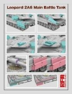 画像2: ライフィールドモデル[RFM5065]1/35 レオパルド2A6 主力戦車 w/可動式履帯 (2)