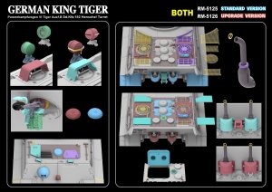 画像5: ライフィールドモデル[RFM5126]1/35 Sd.Kfz.182 キングタイガー「ヘンシェル砲塔」 グレードアップ版 (5)