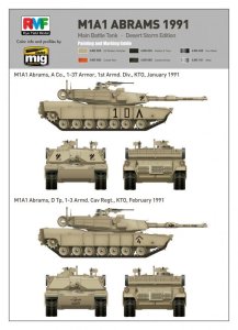画像2: ライフィールドモデル[RFM5006]1/35 現用米 M1A1エイブラムス 湾岸戦争1991 (2)