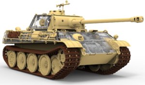 画像4: ライフィールドモデル[RFM5016]1/35 パンターG型 Sd.Kfz. 171 前期型/後期型 w/フルインテリア 限定版 (4)