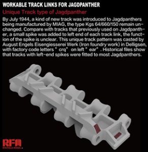 画像2: ライフィールドモデル[RFM5024]1/35 ヤークトパンター G2型用 可動式履帯セット (2)