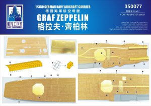 画像1: シップヤードワークス[VICSHI350077]木製甲板 1/350 ドイツ海軍航空母艦グラーフ・ツェッペリン（トランぺッター 05627用） (1)