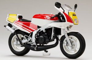 画像5: ホビージャパン[HJMB001]HJMバイクシリーズ 1／12 Honda NSR50 ’89 ロスホワイトxファイティングレッド (5)