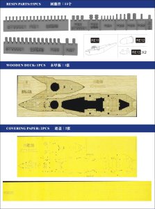 画像5: シップヤードワークス[VICSHIS700021]1/700 英海軍 戦艦 バーラム 1941(トランぺッター05798用) (5)