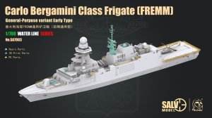 画像1: SALVO MODEL[VICSA7003]1/700 イタリア海軍 フリゲート艦カルロ・ベルガミーニ (洋上モデル) (1)