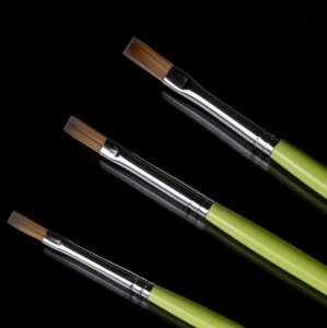 画像2: モデルカステン［SB-03］SSDブラシ筆塗り模型専用チタン平筆 1/32 (2)