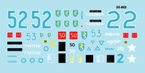 画像2: STAR DECALS[SD35-862] 1/35 WWII英 第27機甲旅団 #3 D-Day/ノルマンディ イーストライディング義勇農騎兵連隊シャーマンMk.III,ファイアフライVc,ハンバースカウトカー デカールセット (2)