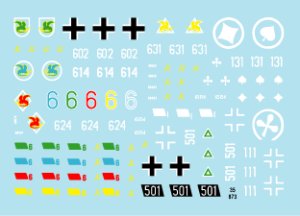 画像2: STAR DECALS[SD35-873] 1/35 第2装甲師団 第3装甲連隊のIII号戦車 H/J型 デカールセット (2)