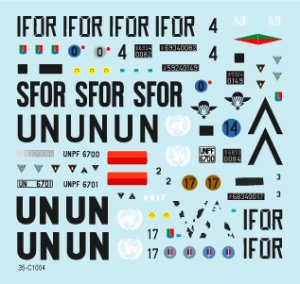 画像3: STAR DECALS[SD35-C1004] 1/35 バルカン半島の平和維持部隊#3.フランス軍 VBL, VAB, AMX-10RC デカールセット (3)