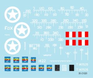 画像3: STAR DECALS[SD35-C1020] 1/35 WWII英 ノルマンディーの英軍海兵隊 火力支援車両 シャーマンMk.V デカールセット (3)