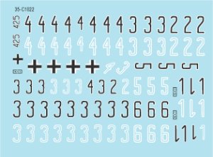 画像2: STAR DECALS[SD35-C1022] 1/35 WWII独 武装親衛隊のパンター #3 第2装甲師団 ダス・ライヒ D型&A型 フランス/ベルギー デカールセット (2)