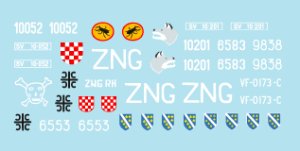 画像2: STAR DECALS[SD35-C1029]1/35 バルカン諸国のZSU-57-2自走対空砲 デカールセット ユーゴ、クロアチア、セルビア他 (2)