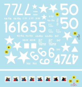 画像3: STAR DECALS[SD35-C1047]1/35 WWII米 バルジの戦い 第6機甲師団のシャーマン デカールセット (3)