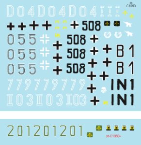 画像3: STAR DECALS[SD35-C1060]1/35 WWII独 指揮戦車 #4 IV号F/G/H型,砲兵観測車J型 デカールセット (3)