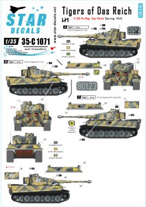 画像1: STAR DECALS[SD35-C1071]1/35 WWII独 ダス・ライヒ師団第8中隊のティーガーI 1943春 (1)