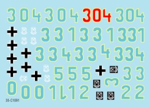 画像2: STAR DECALS[SD35-C1091]1/35 武装親衛隊のティーガー#3 SS第101重戦車第3中隊 (2)