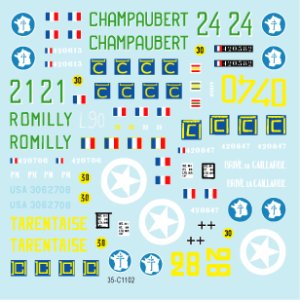 画像3: STAR DECALS[SD35-C1102]1/35 自由フランス軍のシャーマン#1 M4A2 1944-45 (3)