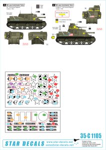 画像2: STAR DECALS[SD35-C1105]1/35 WWII米 第1機甲師団#3 M3リー 北アフリカ1942-43 (2)