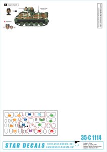 画像2: STAR DECALS[SD35-C1114]1/35 レバノンの戦車と装甲車両デカールセット#7 汎用部隊マーキング4 (2)