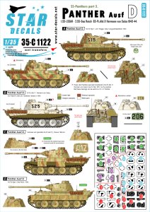 画像1: STAR DECALS[SD35-C1122]1/35 WWII独 武装親衛隊のパンター #6 パンターD型 (1)