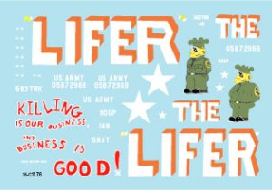 画像2: STAR DECALS[SD35-C1176]1/35 現用 米 ベトナム戦争 ベトナムにおけるガントラック#1 M54 5トントラックにM113車体を載せたガントラック THE LIFER(無期懲役囚) (2)