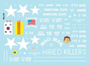 画像2: STAR DECALS[SD35-C1198]1/35 ベトナム戦争 米陸軍 ガントラック＃5 四連装M2銃座搭載のガントラック　フリーダムファイターズ「マッドマン」 (2)