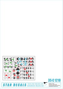 画像2: STAR DECALS[SD35-C1210]1/35 WWII 独 イタリア戦線のドイツ戦車＃10 III号突撃砲G型 タイガーI後期型 ナースホルン (2)