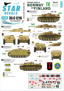 画像1: STAR DECALS[SD35-C1216]1/35 WWII 独 ノルウェーとフィンランドに進駐したドイツ戦車 ＃4 (1)