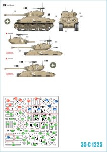 画像2: STAR DECALS[SD35-C1225]1/35 IDF イスラエルのAFV ＃8 1967年 六日間戦争 M1スーパーシャーマン (2)