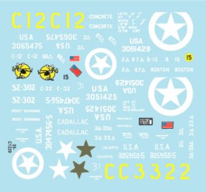 画像3: STAR DECALS[SD35-C1229]1/35 WWII 米 M5A1スチュアートD-デイ75周年スペシャル フランス ノルマンディー1944年 (3)