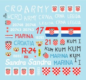 画像3: STAR DECALS[SD35-C1236]1/35 現用 バルカン半島 クロアチア陸軍＃1 祖国戦争でのT-55 クロアチア1991-92年 (3)