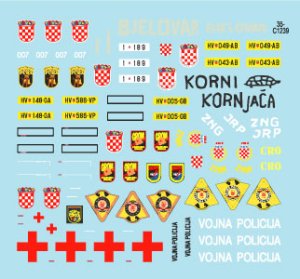 画像3: STAR DECALS[SD35-C1239]1/35 現用 バルカン半島 クロアチア陸軍＃4 祖国戦争での装輪装甲車と軍用車 1991-95年 (3)