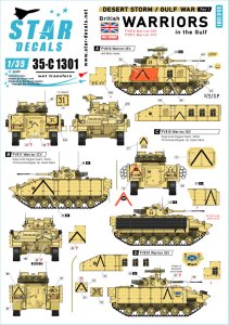 画像1: STAR DECALS[SD35-C1301]1/35 現用 湾岸戦争でのウォーリアISV/ICV 1990〜91 (1)